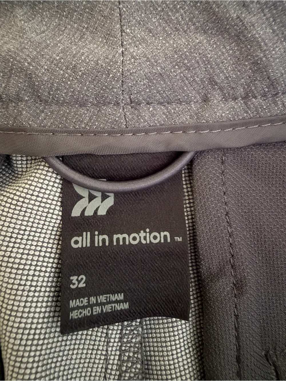 all in motion Gray Flat-Front Performance Shorts - Picture 3 of 3
